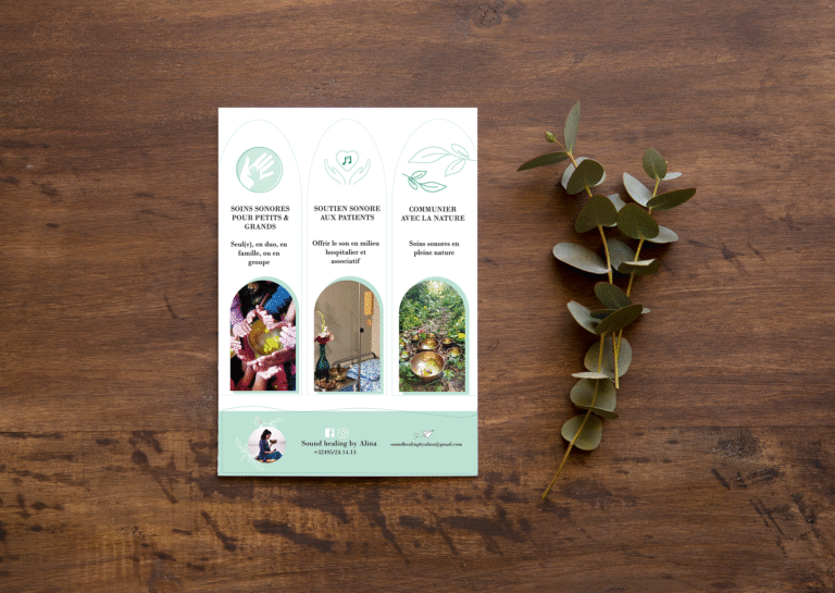 Sound Healing by Alina – flyer offres de sonothérapie