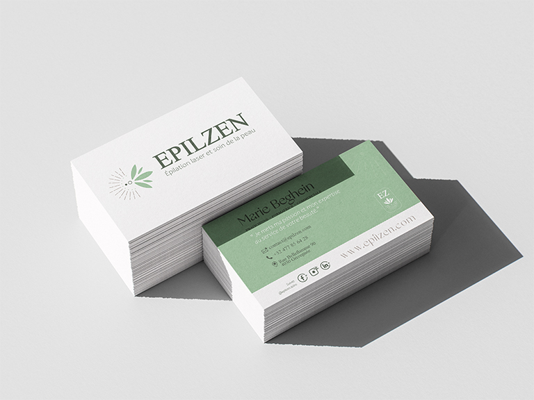 Carte de visite EPILZEN – Marie Beghein