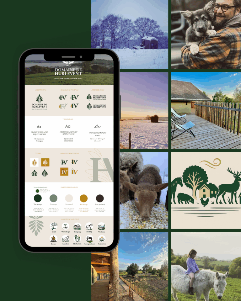 Domaine de Hurlevent – branding board complet