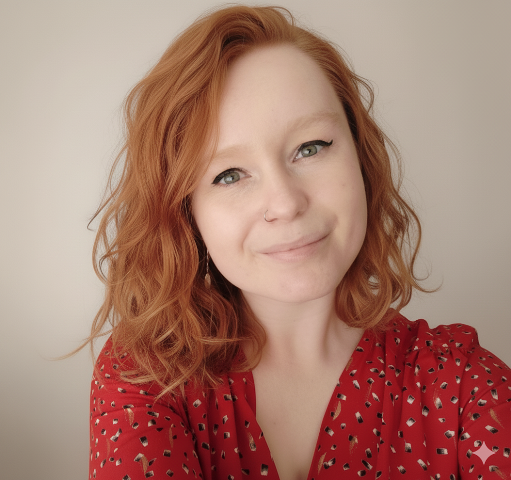 Portrait d’une femme souriante utilisé pour la présentation sur la page contact du site Émergence