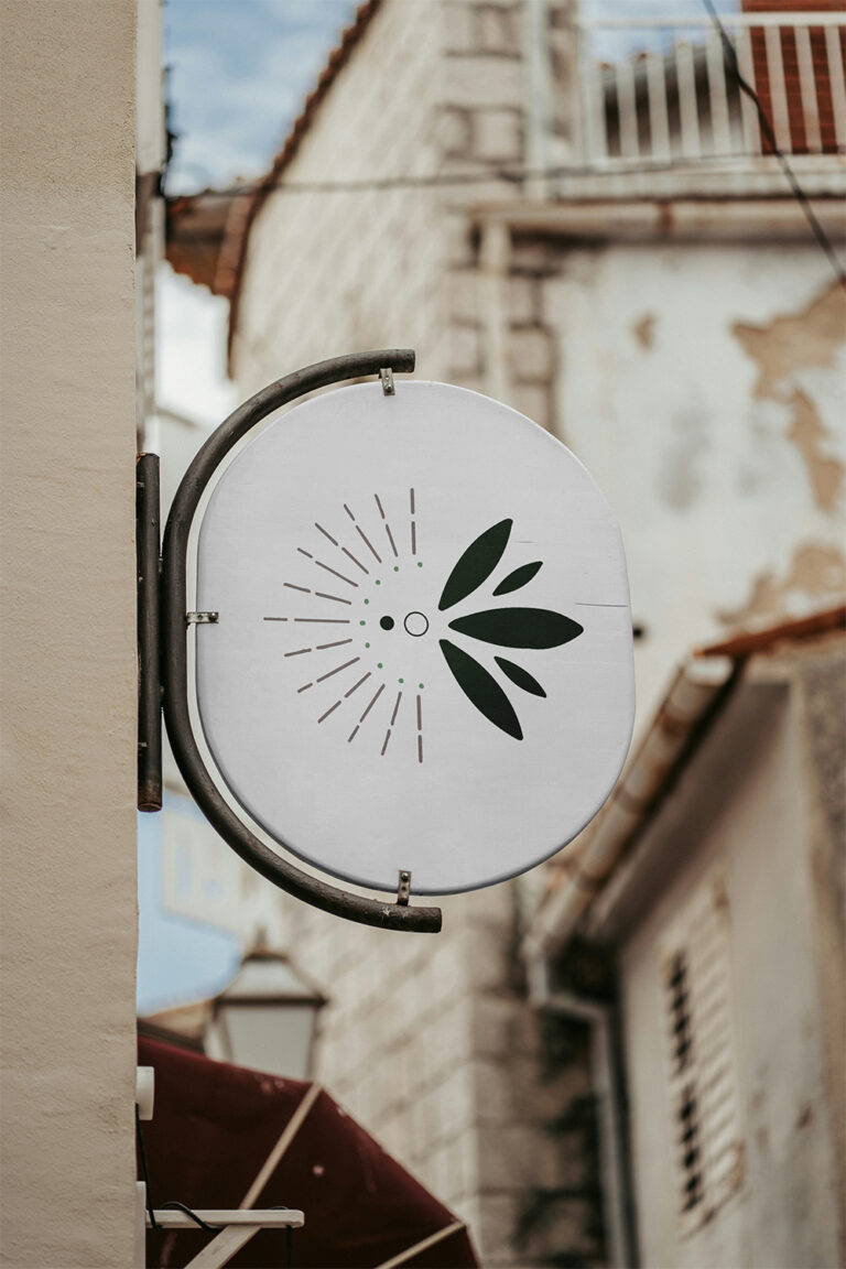 Symbole du logo EPILZEN – mockup pancarte