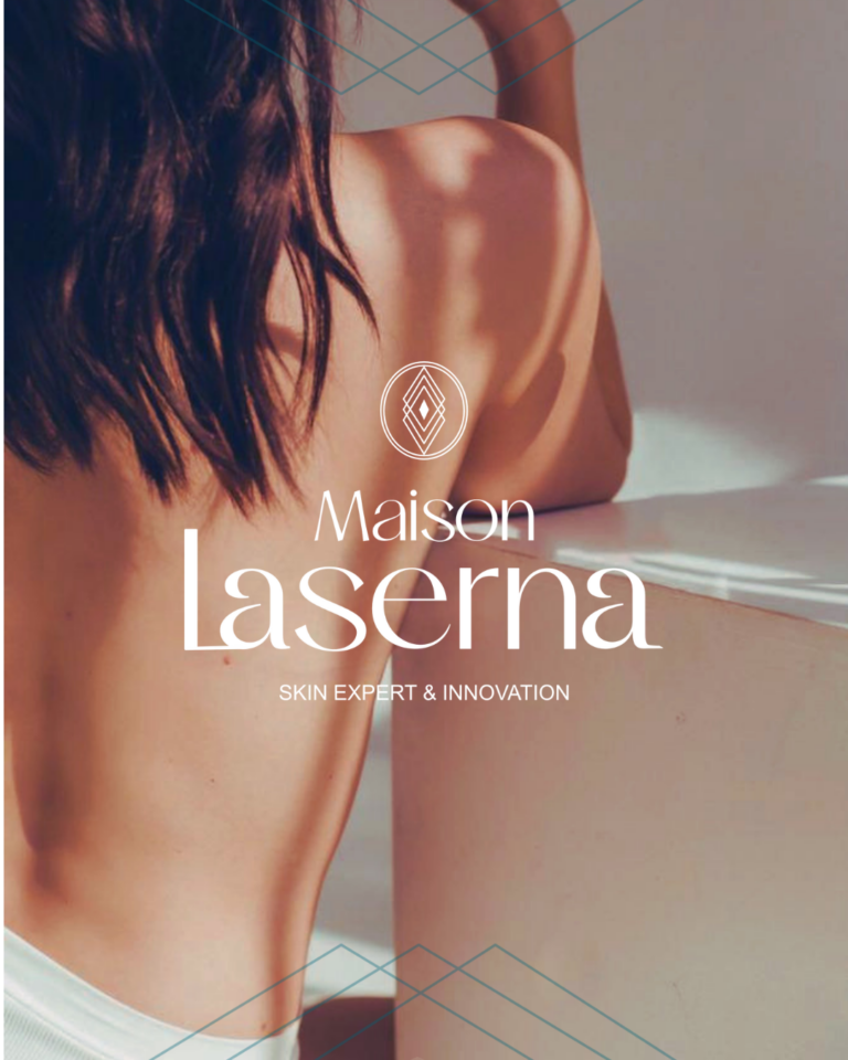 Logo principal blanc Maison Laserna