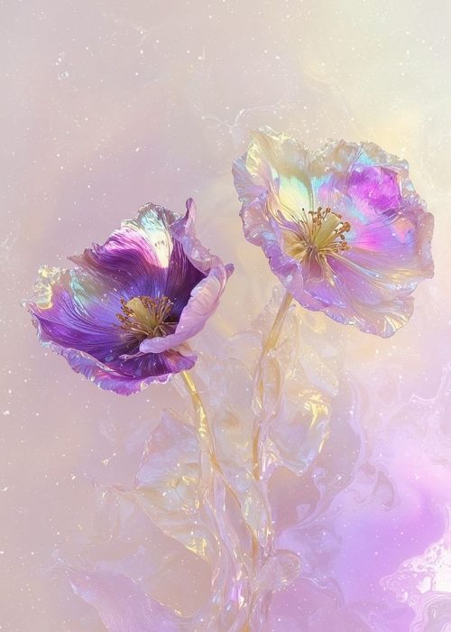 Illustration florale douce évoquant l’accompagnement, l’écoute et la créativité