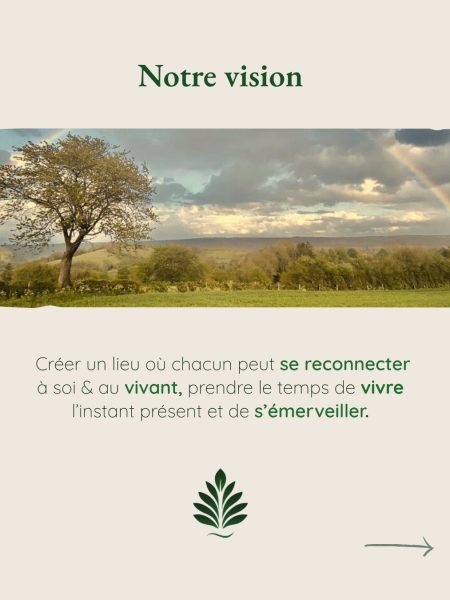 Troisième visuel du carrousel Instagram présentant la vision du Domaine de Hurlevent